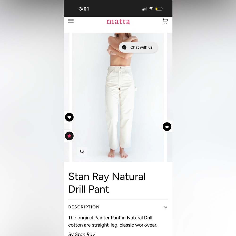 Matta Natural Straight Leg Pants